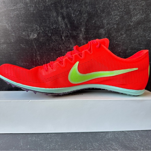 NIKE ZOOM MAMBA 6 RED ORANGE VOLT MENS TRACK AND FIELD DISTANCE SPIKES SIZE 10.5 main image 6